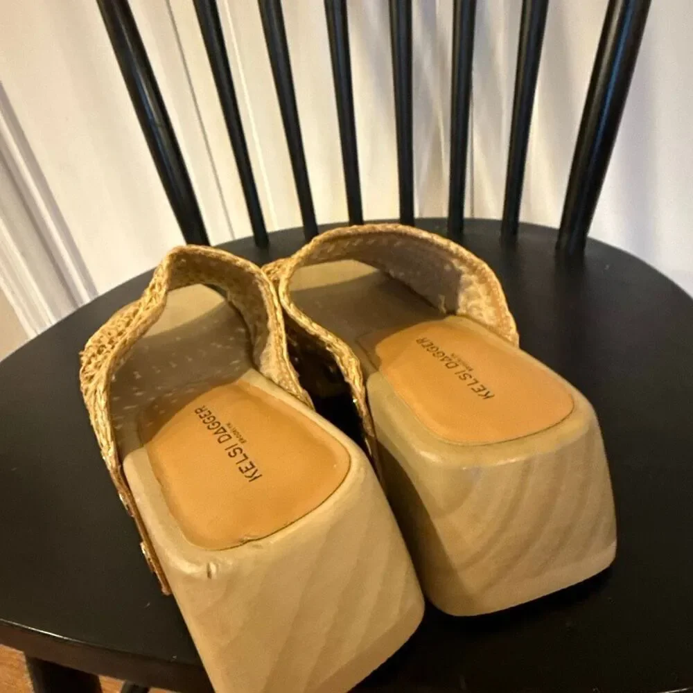 Kelsi Dagger Brooklyn woven studded clog sandal 6